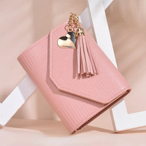 Mini Tassel Wallet Cute Purse Short Students Lovely Purse