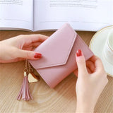 Mini Tassel Wallet Lovely Purse Short Mini Wallets for Women