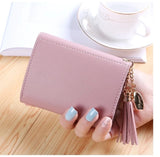 Mini Tassel Wallet Women Purse Female Short Mini Wallets Students