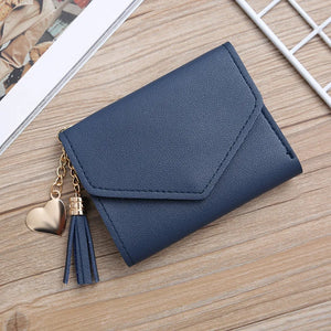 Mini Tassel Wallet Women Purse Short Mini Wallets Students