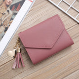 Mini Tassel Wallet Women Purse Short Mini Wallets Students