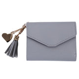 Mini Tassel Wallet Women Purse Short Mini Wallets Students Lovely Purse