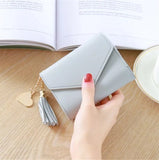 Mini Tassel Wallet Lovely Purse Short Mini Wallets for Women