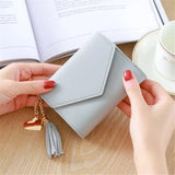 Mini Tassel Wallet Lovely Purse Short Mini Wallets for Women
