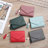 Mini Tassel Wallet Women Purse Short Mini Wallets Students