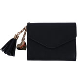 Mini Tassel Wallet Women Purse Short Mini Wallets Students Lovely Purse
