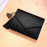 Mini Tassel Wallet Women Purse Short Mini Wallets