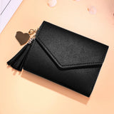 Mini Tassel Wallet Women Purse Short Mini Wallets Students Lovely Purse Female S