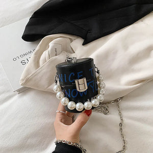 Mini Tote Bag Summer PU Leather Women's Handbag Pure Shoulder Messenger Bag