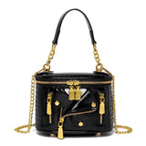Rivet Motorcycle Mini Tote Bag Crossbody Handbag Chain Shoulder Bag