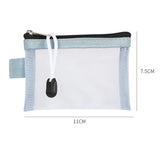 Transparent Nylon Mesh Card Bag Credit ID Card Organizer Portable Coin Purse
