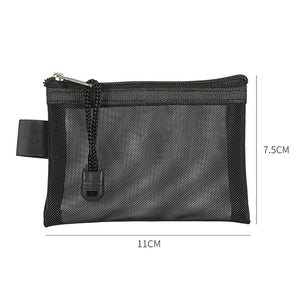 Mini Mesh Card Bag Credit ID Organizer Coin Purse Lipstick Storage