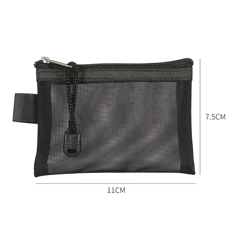 Mini Mesh Card Bag Credit ID Organizer Coin Purse Lipstick Storage