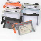 Transparent Nylon Mesh Card Bag Credit ID Card Organizer Portable Coin Purse