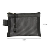 Mini Mesh Card Bag Credit ID Organizer Coin Purse Lipstick Storage