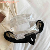Mini Transparent Women Backpack PVC Kids Girls School Bag