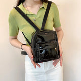 Mini Transparent Women Backpack PVC Girls School Bag Student Clear Casual Travel
