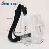 Mini Transparent Women Backpack PVC Kids Girls Clear School Bag