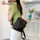 Mini Transparent Women Backpack PVC Kids Girls Clear School Bag