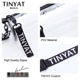 Mini Transparent Women Shoulder Bags Waterproof PVC Clear Messenger Bags
