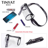 Mini Transparent Women Shoulder Bags Waterproof PVC Clear Messenger Bags