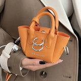 Mini Trapeze Women's Tote Bag Leather Tiny Shoulder Bag Chain Crossbody Handbag