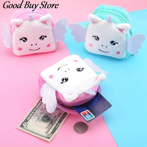 Mini Unicorn Coin Purse Soft Plush Small Handbag Coin Bags Women Girls