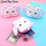 Mini Unicorn Coin Purse Soft Plush Small Handbag Coin Bags Women Girls