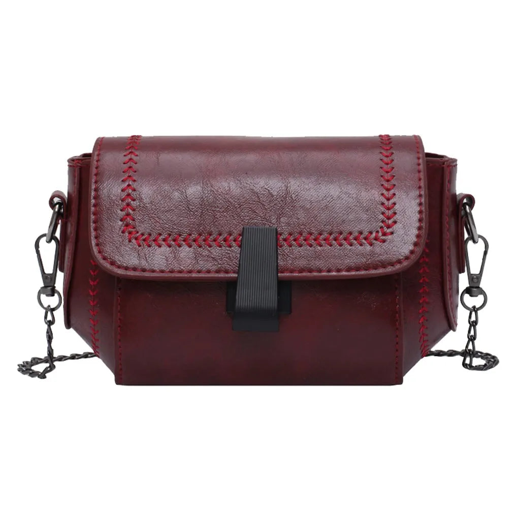 Mini Vintage Crossbody Bags Women PU Leather Handbags