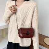 Mini Vintage Crossbody Bags Women PU Leather Handbags
