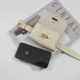 Mini Vintage Crocodile Grain Waist Pack with Coin Bag Fanny Bag