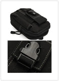 Men Waist Pack Running Travel Belt Bag Zipper Closure Military Hip Purse