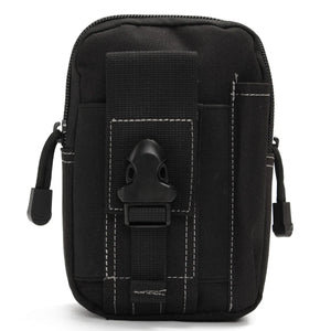Men Waist Pack Running Travel Belt Bag Zipper Closure Military Hip Purse