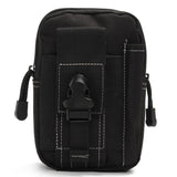 Men Waist Pack Running Travel Belt Bag Zipper Closure Military Hip Purse