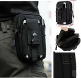 Men Waist Pack Running Travel Belt Bag Zipper Closure Military Hip Purse