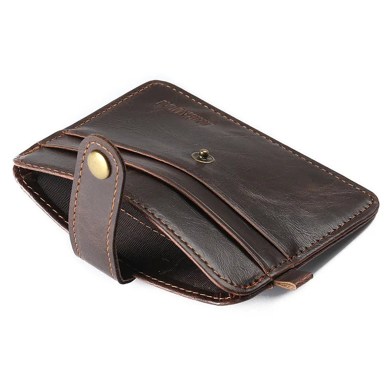 Mini Wallets Hasp Small Purse Leather Wallet Men Purses Male Clutch