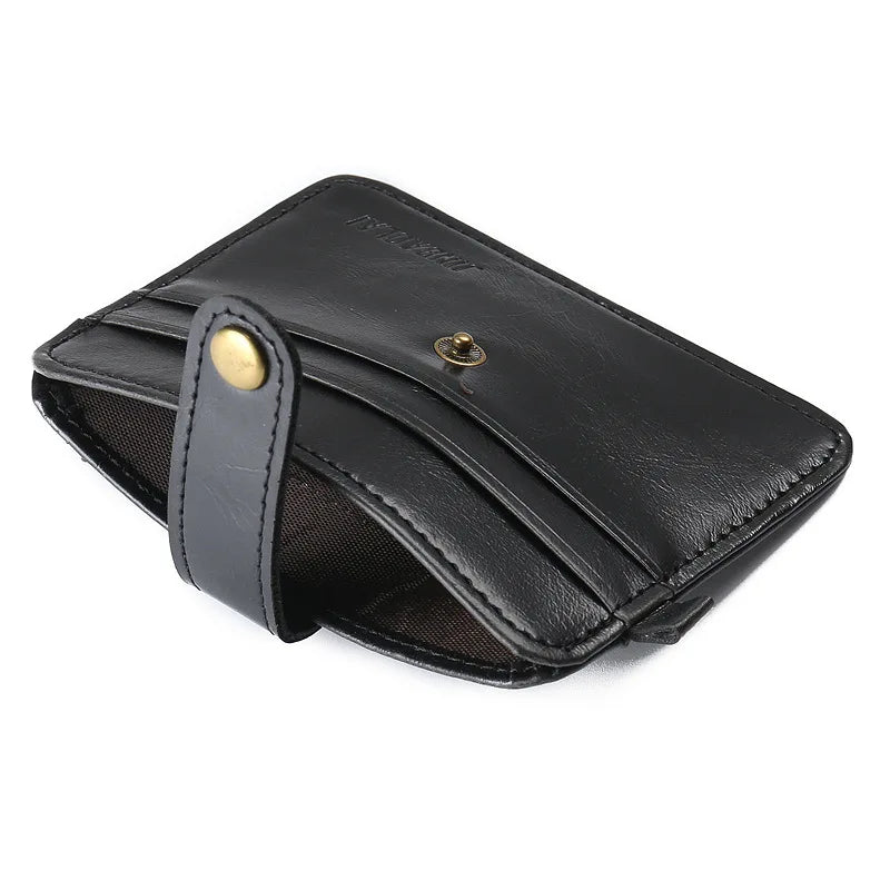 Mini Wallets Hasp Small Purse Leather Wallet Men Purses Male Clutch