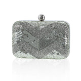 Mini Wave Sequins Evening Bag European Makeup Purse Handbag