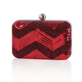 Mini Wave Sequins Evening Bag European Makeup Purse Handbag