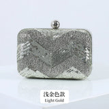 Mini Wave Sequins Evening Bag European Makeup Purse Handbag