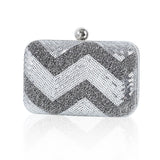 Mini Wave Sequins Evening Bag European Makeup Purse Handbag
