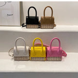 Mini Woman Straw Bag Summer Raffia Woven Handbags and Purses Rattan Beach Bag