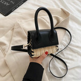Mini Woman Straw Bag Summer Raffia Woven Handbags and Purses Rattan Beach Bag