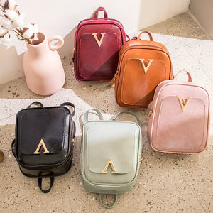 Mini Women Backpack PU Leather Drawstring Shoulder Bag Crossbody