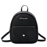 Mini Women Backpack PU Leather Shoulder Bag Small Backpack Female School Bag