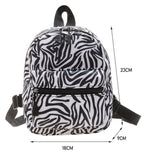 Animal Print Women's Mini Backpack School Bag for Teen Girls