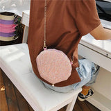 Sequin Shell Shape Evening Bag for Girls Small Crossbody Bag