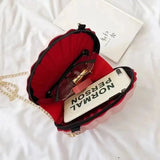Sequin Shell Shape Evening Bag for Girls Small Crossbody Bag