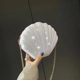 Sequin Shell Shape Evening Bag for Girls Small Crossbody Bag