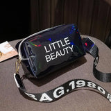 Women Laser Crossbody Bag Messenger PVC Jelly Small Tote Messenger Candy Colors